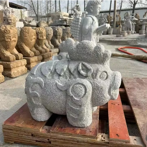 Landscape Wood Carving Animals